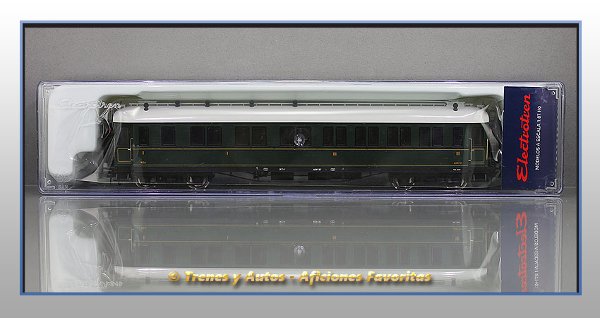 Coche pasajeros verderón Serie 301/344 ACW-37 1ª y 3ª Clase - MZA